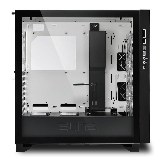 Sharkoon Elite Shark CA300H ATX Torre Blanca con Cristal Templado para PC Gaming