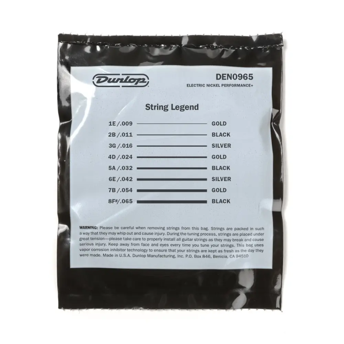 Dunlop Juego Eléctrica Nickel 8St. Light 9-65 Cuerdas Guitarra Eléctrica Dunlop 2