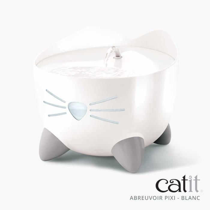 Fuente de agua automática para gatos CAT IT - 2,5 L - Blanco Fuente de agua automática para gatos CAT IT - 2,5 L - Blanco