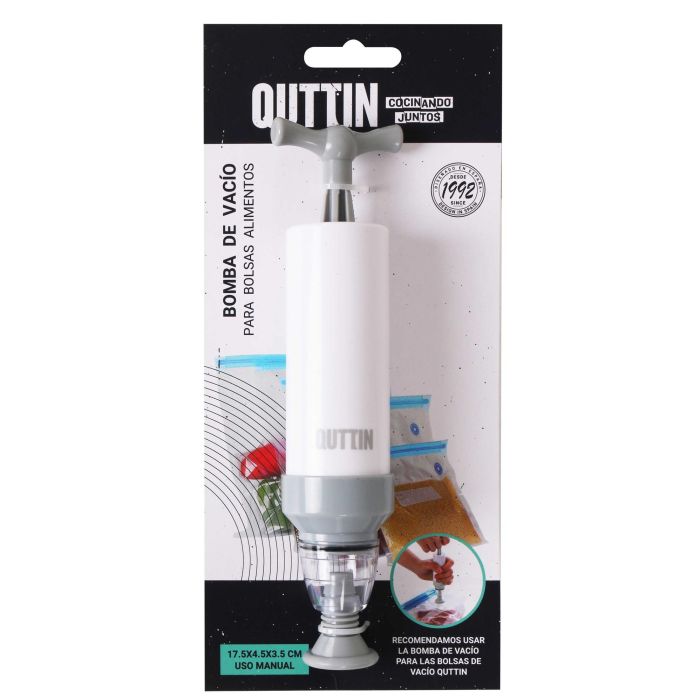 Bomba de vacío para bolsas de alimentos Quttin (24 Unidades) 1 Bomba de vacío para bolsas de alimentos Quttin (24 Unidades) 1
