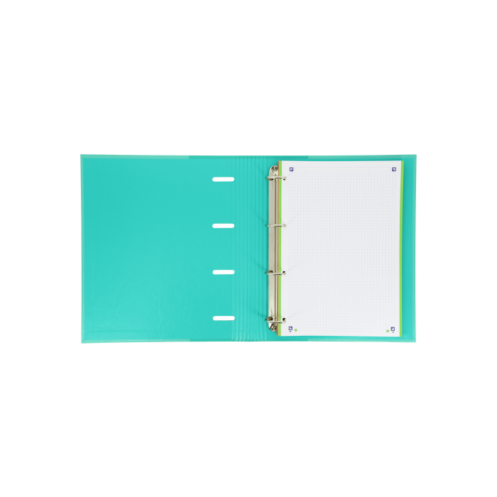 Oxford Europeanbinder Classic Carpeta de Anillas 4x35mm A4+ Recambio 100 Hojas con Goma Elástica y Lomo Ergonómico 7