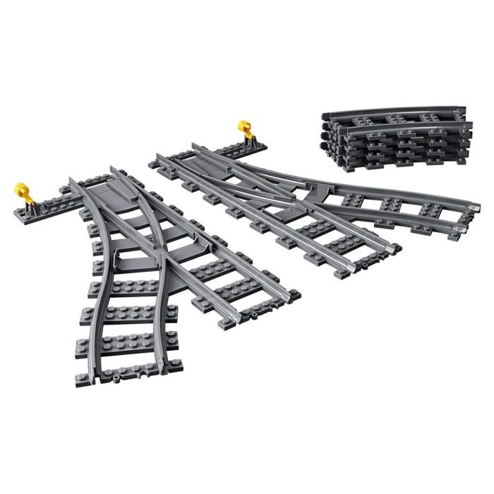 Lego City Cambios de Agujas, Accesorios para Vías de Tren de Juguete, 7 Piezas 5
