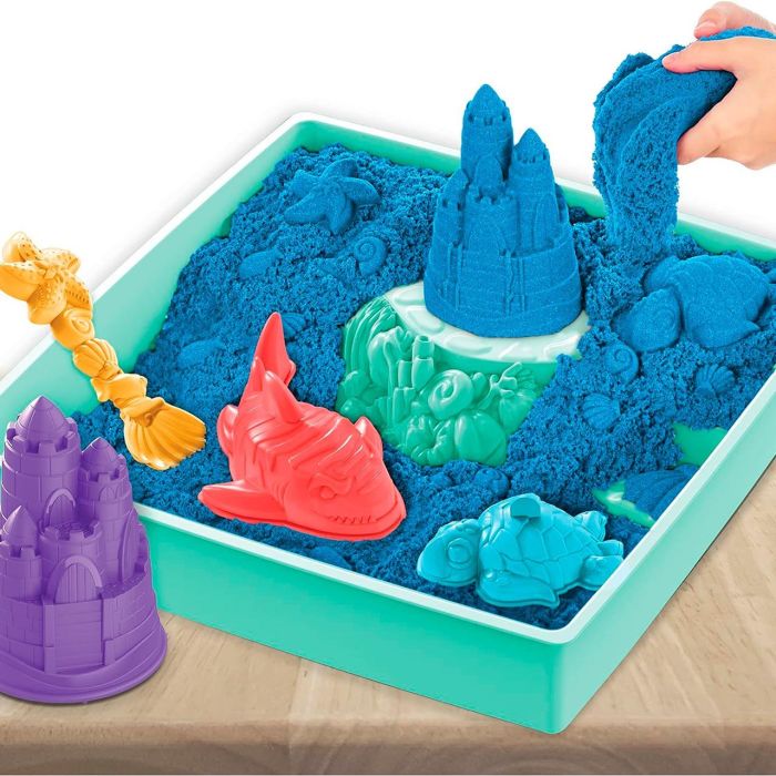 Spin Master Arena Mágica Kinetic Sand 6067800 Set Incluye 450gr Arena, Moldes, Herramientas y Bandeja para Niños +3 Años 2