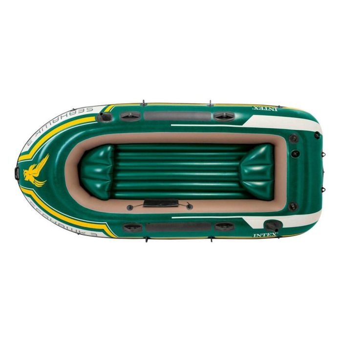 Barca Hinchable Intex Seahawk 3 Verde 295 x 43 x 137 cm 5