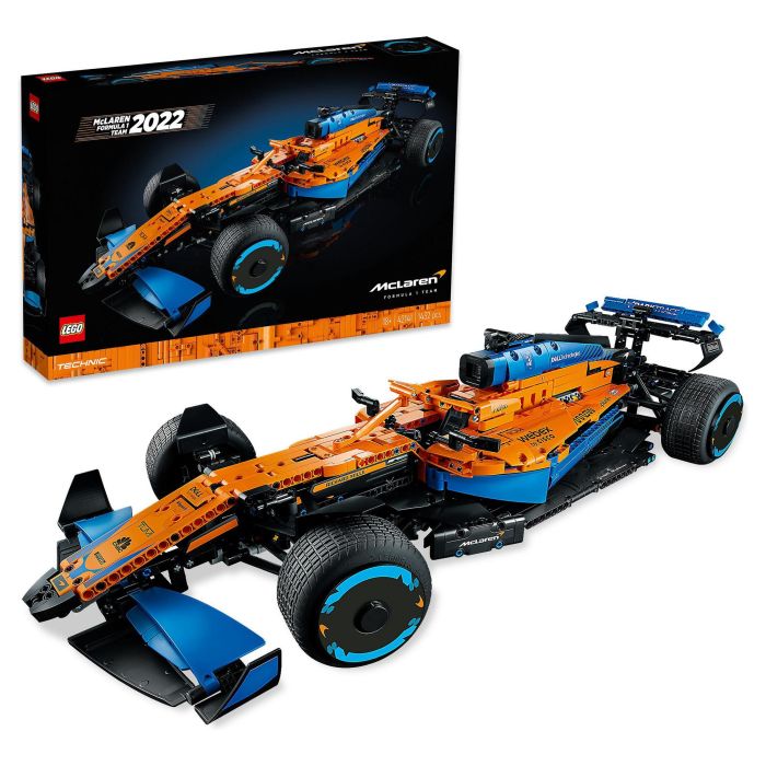 Lego 42141 Technic The McLaren Formula 1 2022 Race Car, modelo a escala F1, kit de construcción para adultos