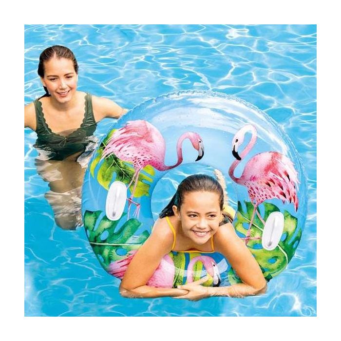Intex Flotador Rueda Tropical 97 cm con Asas para Niños Mayores de 9 Años - Modelos Surtidos 4