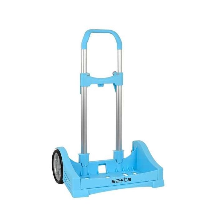 Safta Carro Portamochilas Evolution P.298C Trolley Azul Celeste - 2 Años Garantía, Fabricado en España, Ruedas Antivibración 3