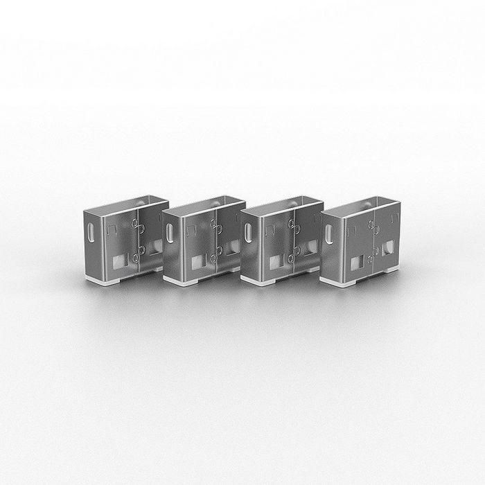 Lindy USB Port Blocker - Pack of 4, Colour Code: White 1