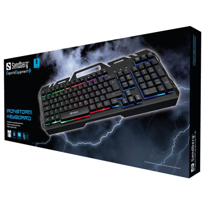 Teclado Sandberg 640-25 Negro AZERTY 1 Teclado Sandberg 640-25 Negro AZERTY 1