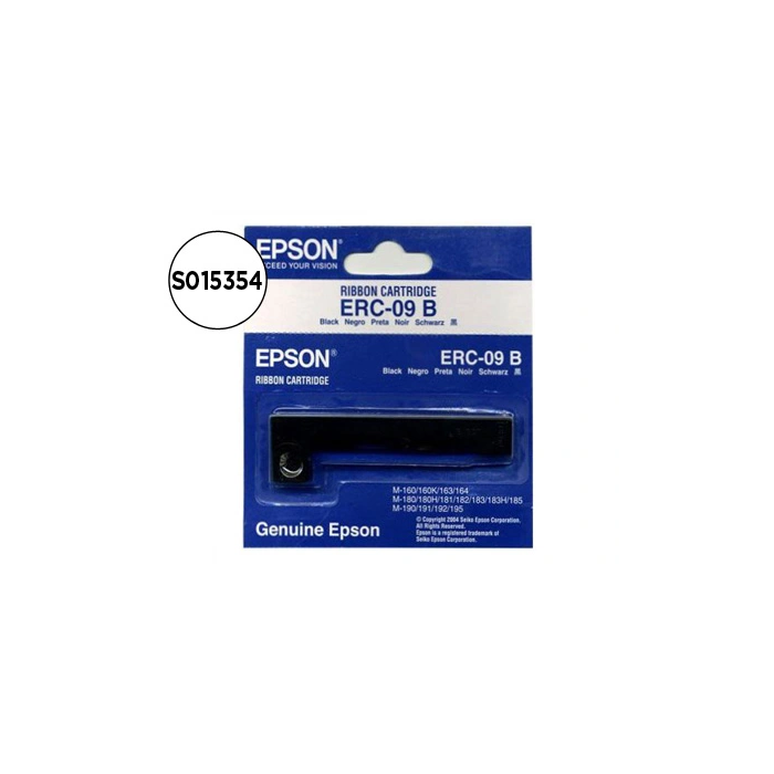 Epson Cinta Registradora Negro Erc-09 para Modelos M 160 163 164 180 180H 181 182 183 185 190 191 192 195 Hx 20 0 Epson Cinta Registradora Negro Erc-09 para Modelos M 160 163 164 180 180H 181 182 183 185 190 191 192 195 Hx 20 0