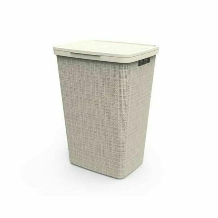 Curver Cofre de Lavandería Yute 58 L - Beige para Ropa Sucia y Almacenamiento del Hogar 0 Curver Cofre de Lavandería Yute 58 L - Beige para Ropa Sucia y Almacenamiento del Hogar 0