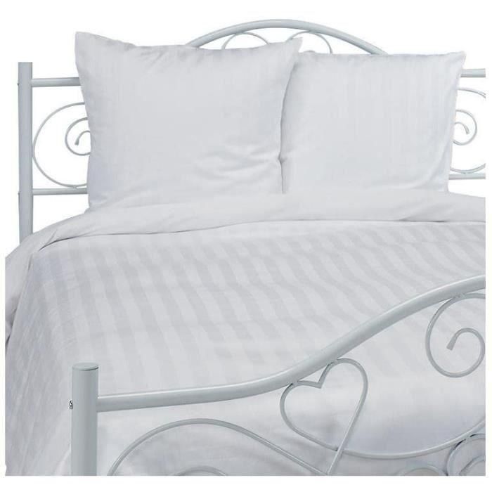 Today VEN3574643519511 Funda Nórdica Blate Colección Prestigio 220x240cm 2 Personas 100% Satén de Algodón Color Tiza 1