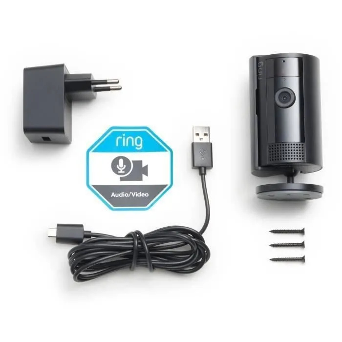 Ring AAAAN97165 Cámara de seguridad para interiores, 2ª generación, Negra Ring AAAAN97165 Cámara de seguridad para interiores, 2ª generación, Negra