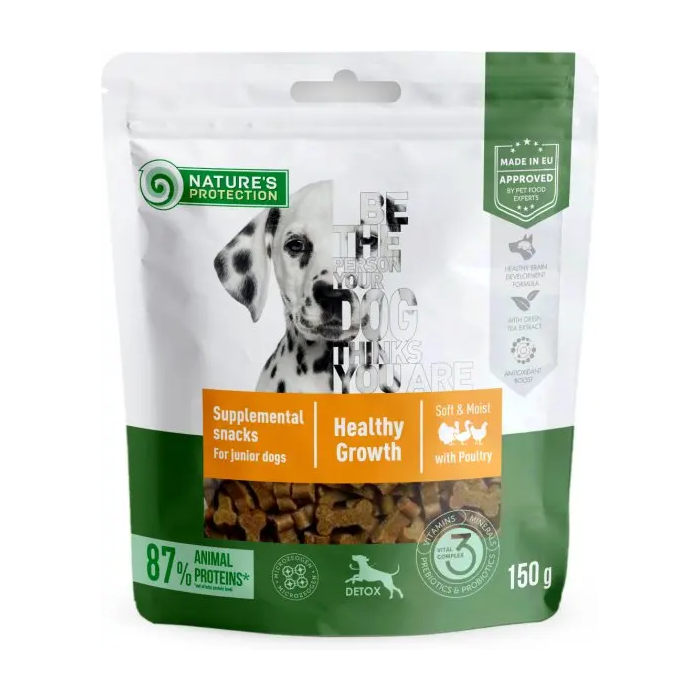 Nature's Protection Snack para Perros Junior Detox Aves de Corral 150 gr