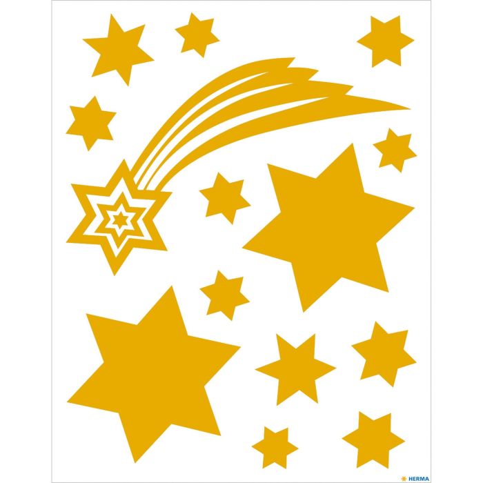 HERMA FENSTERBILD A4 STERNE GOLD 1 HERMA FENSTERBILD A4 STERNE GOLD 1