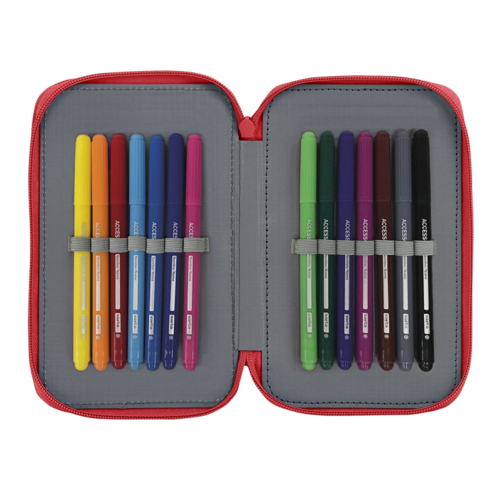 Safta Plumier Doble Pequeño 28 Piezas Real Sporting 12,5x19,5x4 cm 2