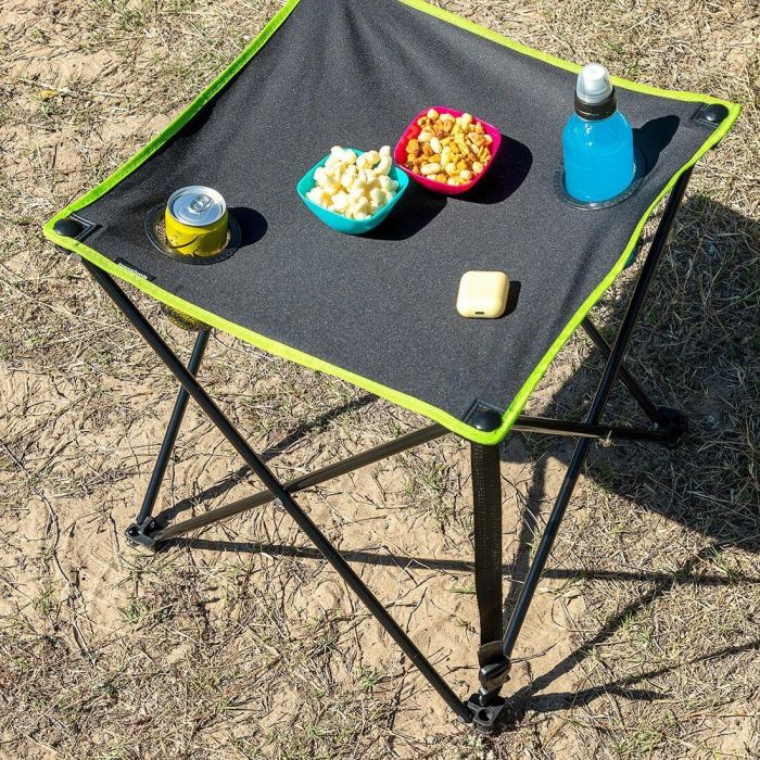 Mesa de Camping Textil Plegable con Funda Cafolby InnovaGoods 7 Mesa de Camping Textil Plegable con Funda Cafolby InnovaGoods 7