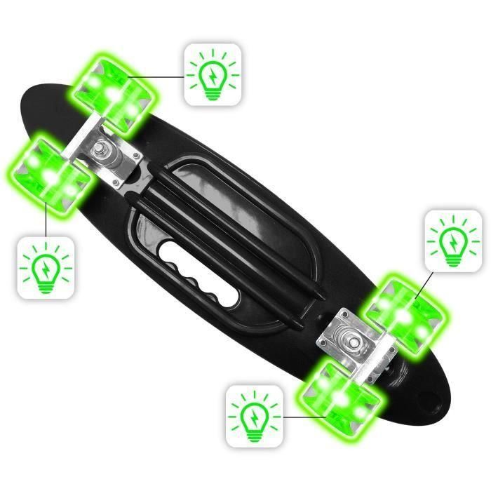 STAMP Skateboard 24 x 7 SKIDS CONTROL con asa y ruedas iluminadas 2