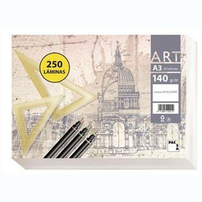 Papel de dibujo Pacsa ART Blanco A3 250 Hojas (4 Unidades) 1