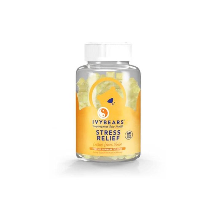 Ivybears Gominolas Alivio del Estrés con L-Teanina y Bálsamo de Limón, Reduce Estrés, Mejora Sueño, 150g Ivybears Gominolas Alivio del Estrés con L-Teanina y Bálsamo de Limón, Reduce Estrés, Mejora Sueño, 150g