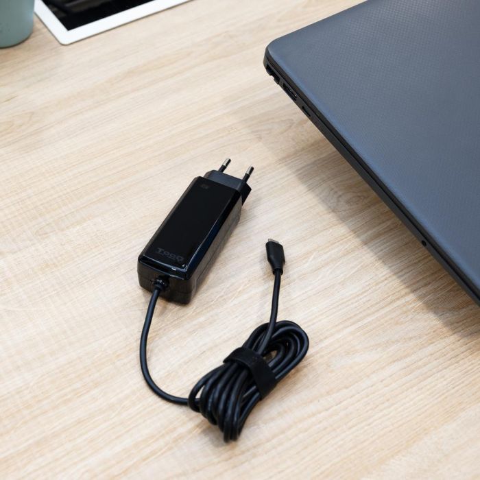 TOOQ Cargador portatil gan USB-C pd 45W, cubico negro 3