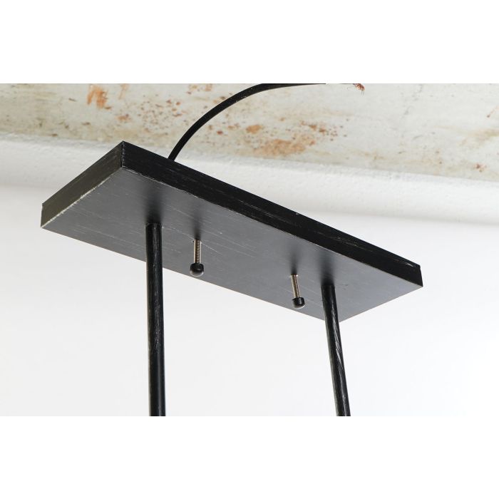 DKD Home Decor Lámpara Techo Loft Marrón Negro Aluminio Cristal E27 3 Bombillas Max. 50W Cable 125cm 11x20x50 cm 3 DKD Home Decor Lámpara Techo Loft Marrón Negro Aluminio Cristal E27 3 Bombillas Max. 50W Cable 125cm 11x20x50 cm 3