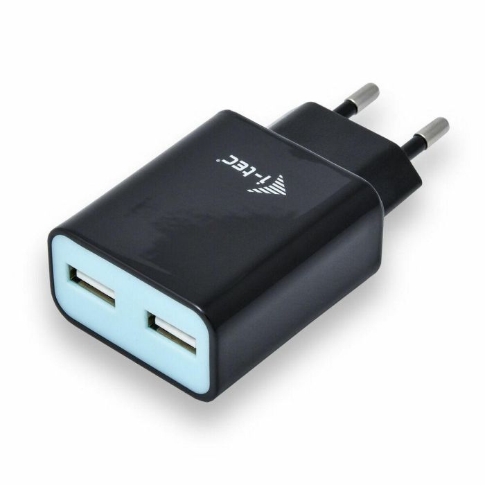 Cargador USB Pared i-Tec CHARGER2A4B Negro