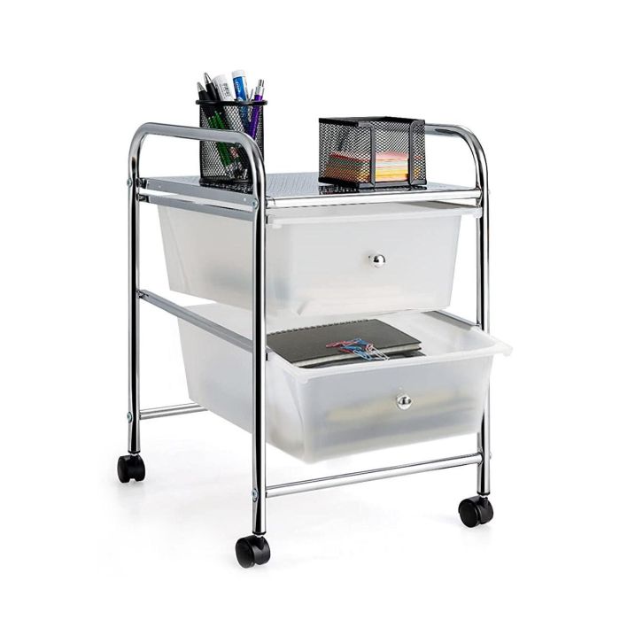 Confortime Cajonera de Metal con 2 Cajones de Plástico (2 Unidades) 6