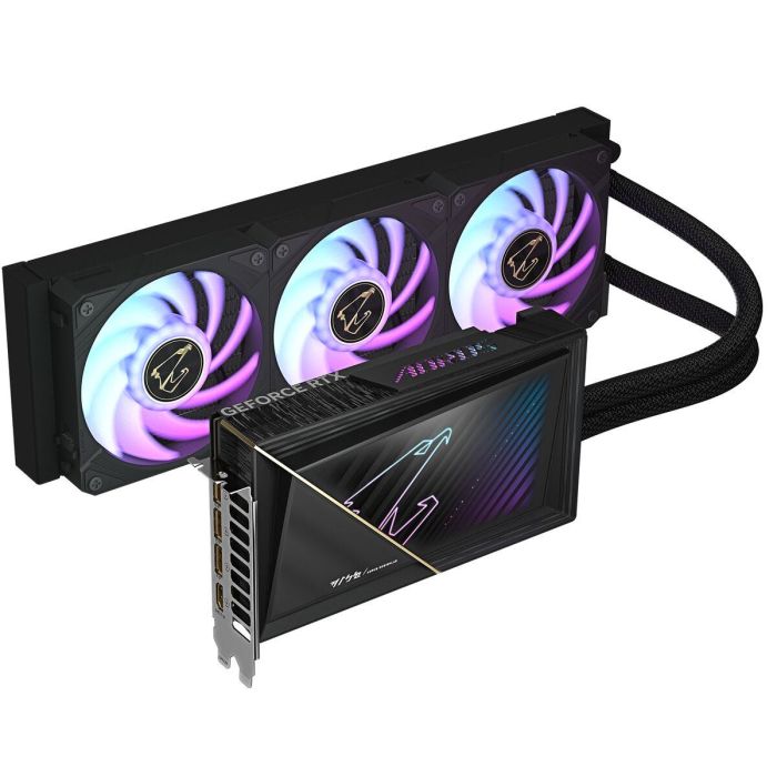 GIGABYTE AORUS GV-N5080AORUSX W-16GD Tarjeta Gráfica GeForce RTX 5080 16GB GDDR7 XTREME WATERFORCE 2805MHz PCI-E 5.0 9