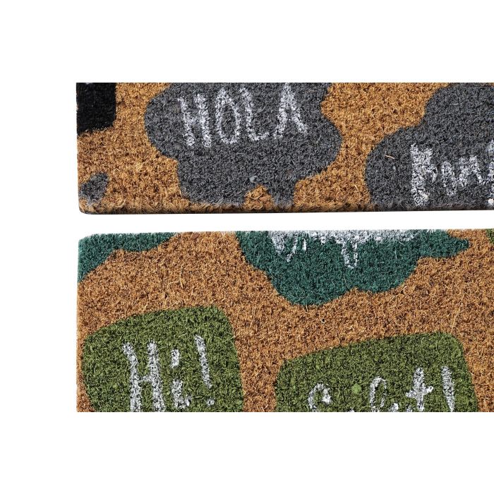 DKD Home Decor Felpudo Básico Marrón Negro 40 x 1.5 x 60 cm (2 Unidades) 1