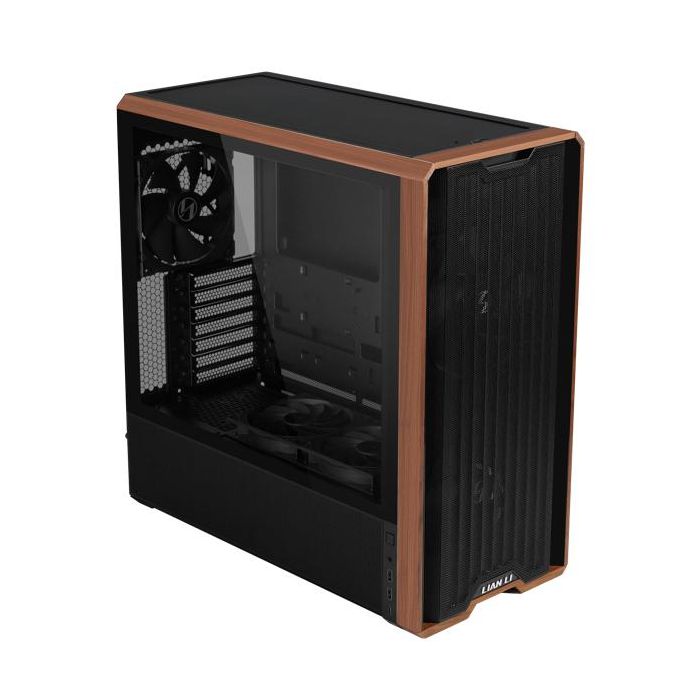 Lian Li Lancool Caja Torre Gaming ATX E-ATX con Vidrio Templado y Detalles de Madera, Compatible Back Connect, ARGB, USB-C 1 Lian Li Lancool Caja Torre Gaming ATX E-ATX con Vidrio Templado y Detalles de Madera, Compatible Back Connect, ARGB, USB-C 1