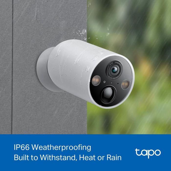 TP-Link Tapo C425 Cámara de Seguridad IP Exterior Inalámbrica WiFi 4MP 2K Batería 10000mAh Visión Nocturna Audio 2 Vías IP66 5