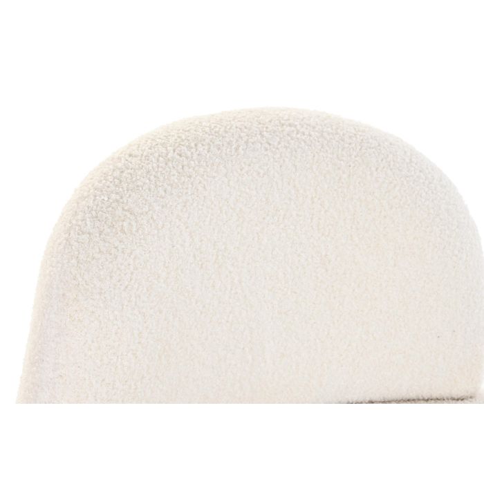 DKD Home Decor Sillón Moderno Poliéster Blanco Desmontable 66x66x66 cm Asiento 43 cm 2