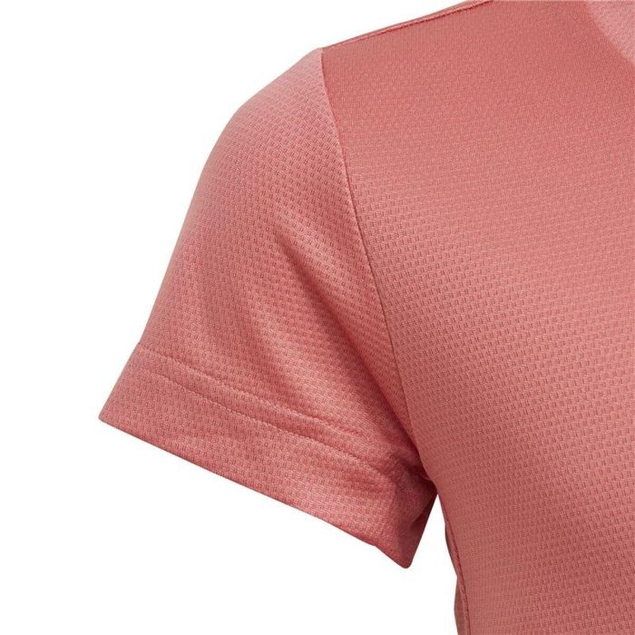 Camiseta de Manga Corta Infantil Adidas Aeroready Salmón 3
