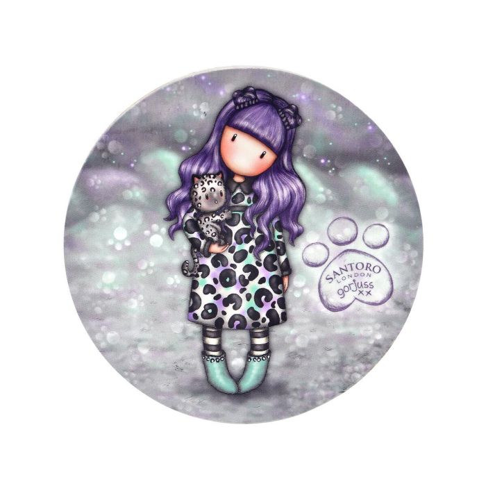 Taza con Plato Gorjuss Smitten kitten Blanco Negro Cerámica Posavasos Taza 2 Taza con Plato Gorjuss Smitten kitten Blanco Negro Cerámica Posavasos Taza 2