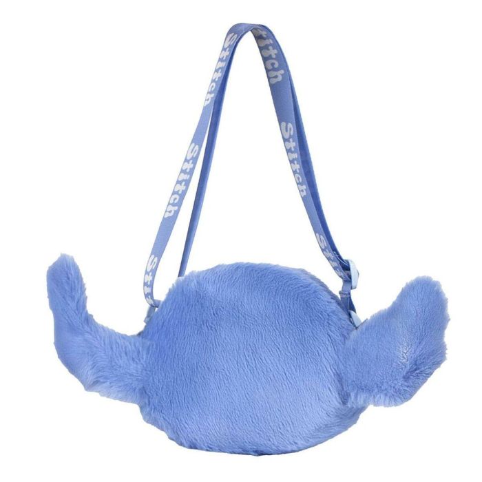 Cerdá Bolso de Peluche Disney Stitch Azul 17x14x4 cm, para +3 años 2