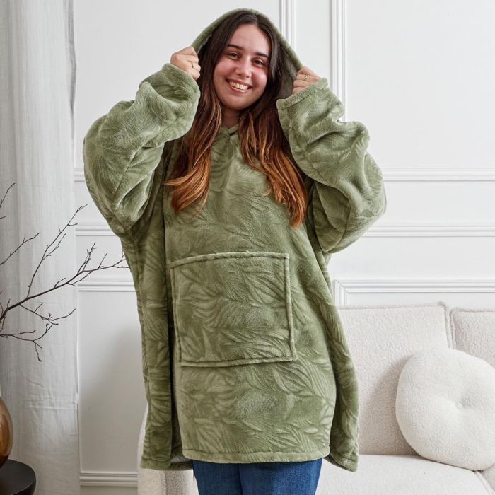 Sudadera Relieve Verde Home Deco Factory 1