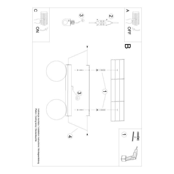 Lámpara de Techo YOLI 2 [SOL-SL.1147] 12