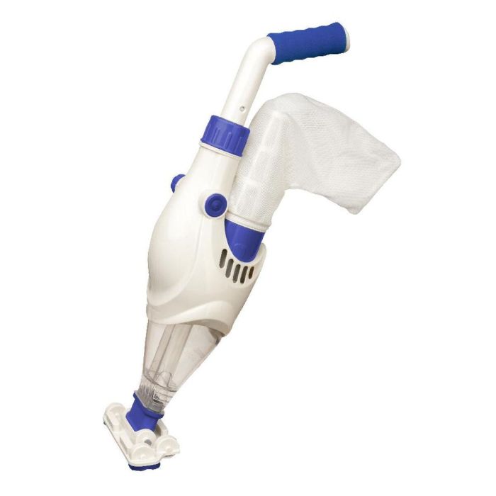 Gre Electric VAC Aspiradora de piscina eléctrica recargable sin cables para piscinas enterradas, escaleras y esquinas, con filtro, blanco y azul 2 Gre Electric VAC Aspiradora de piscina eléctrica recargable sin cables para piscinas enterradas, escaleras y esquinas, con filtro, blanco y azul 2