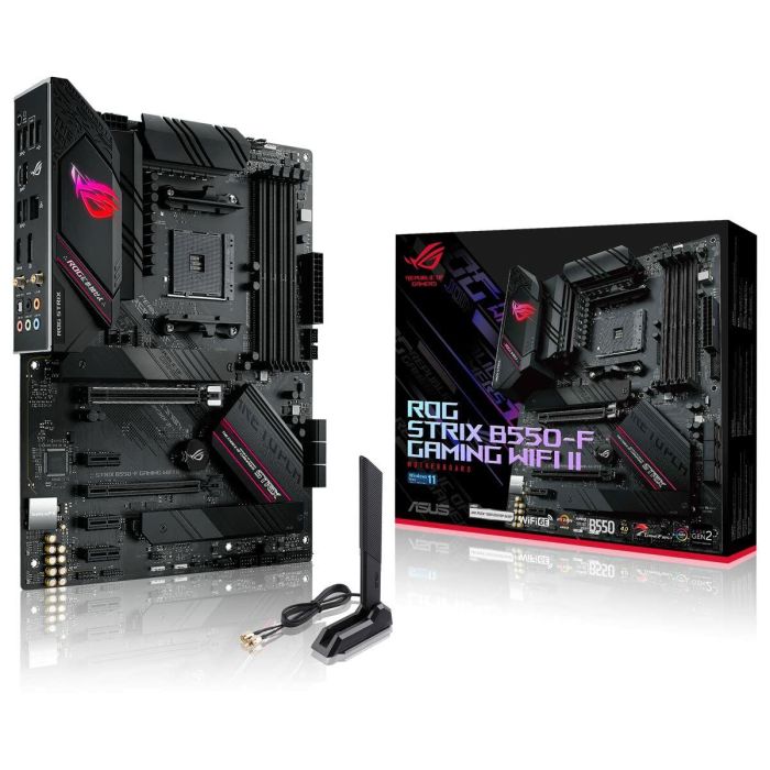 ASUS ROG STRIX B550-F GAMING (WI-FI) II Placa Base Socket AM4 DDR4 Wi-Fi 6 ATX para PC 2