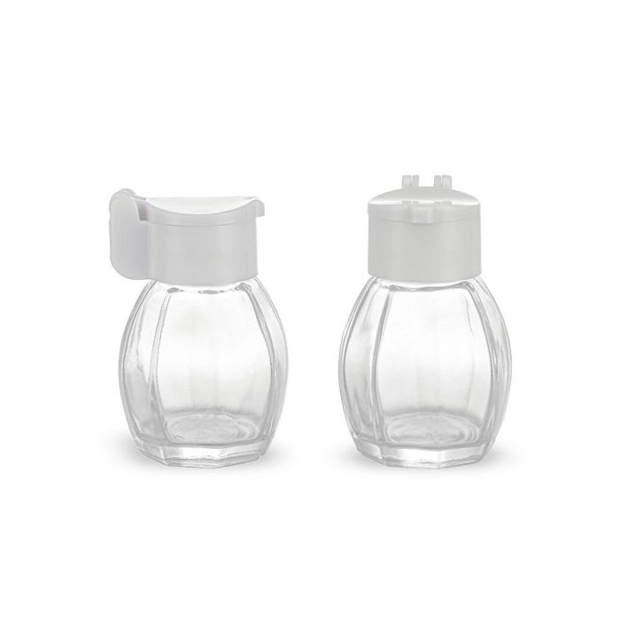 Set de 2 saleros de vidrio con tapa inatascable 37 ml - My Bar por Inde (24 Unidades) 6 Set de 2 saleros de vidrio con tapa inatascable 37 ml - My Bar por Inde (24 Unidades) 6
