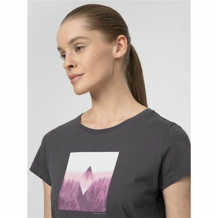 Camiseta de Manga Corta Mujer 4F Regular Organic XS 3