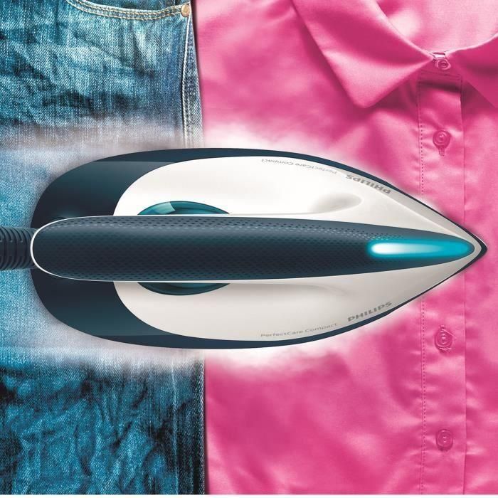 Philips GC7840/20 Estación de Vapor PerfectCare Compact 6,5 bar, 400g Golpe Vapor, 2400W, 1,5L, Suela SteamGlide Rosa 4 Philips GC7840/20 Estación de Vapor PerfectCare Compact 6,5 bar, 400g Golpe Vapor, 2400W, 1,5L, Suela SteamGlide Rosa 4