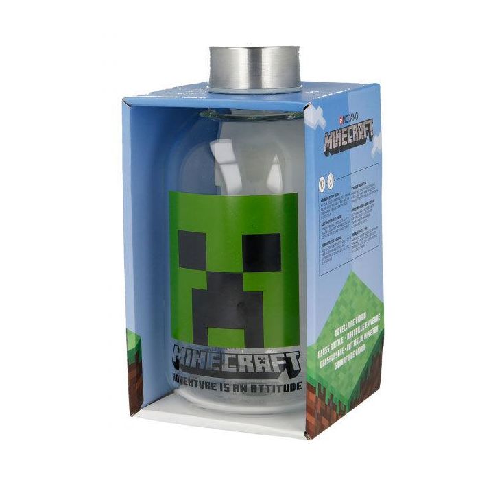Botella cristal Minecraft 620ml 0 Botella cristal Minecraft 620ml 0