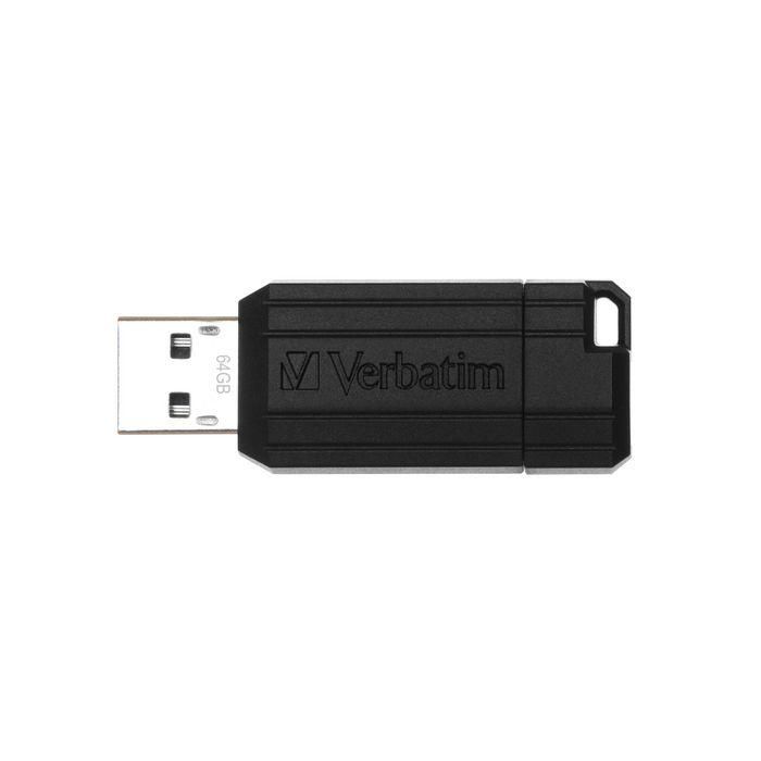 Verbatim PinStripe USB Drive 64GB - Black Verbatim PinStripe USB Drive 64GB - Black