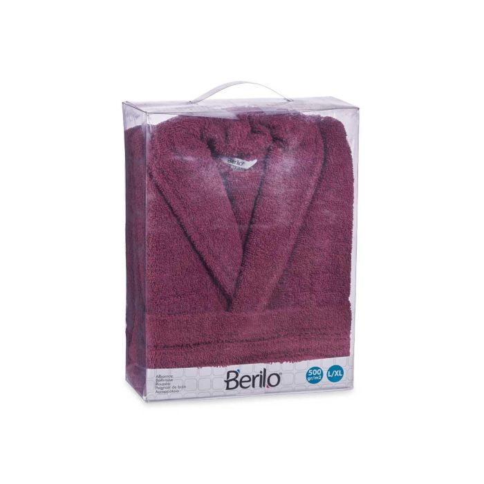 Albornoz Rojo 500gr L XL Berilo - 100% Algodón, 10.5x37x28 cm (6 Unidades) 2 Albornoz Rojo 500gr L XL Berilo - 100% Algodón, 10.5x37x28 cm (6 Unidades) 2
