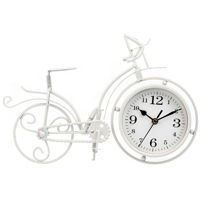 Reloj Forja Bicicleta Blanco 22,5Cm Giftdecor (4 Unidades) Reloj Forja Bicicleta Blanco 22,5Cm Giftdecor (4 Unidades)