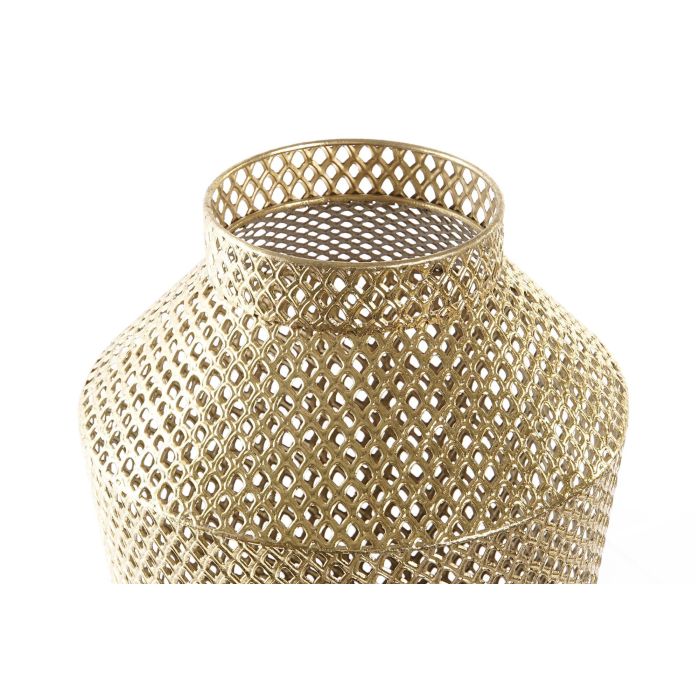 DKD Home Decor Jarrón Moderno Dorado Gris 25.5 x 48.5 x 25.5 cm 2