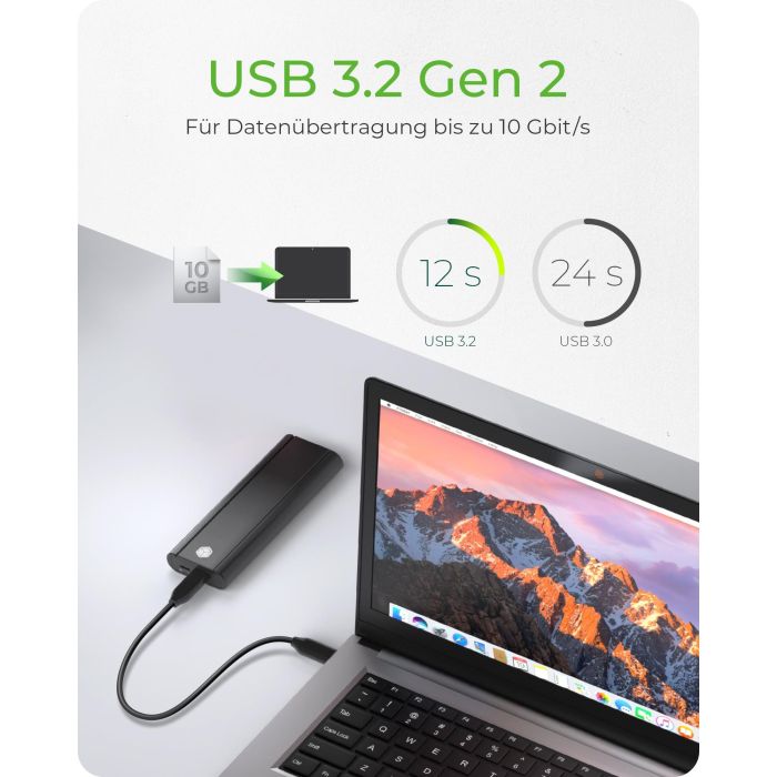 ICY BOX IB-1807MT-C31 Caja Externa USB-C 3.2 para M.2 NVMe SSD con Protección de Escritura 6