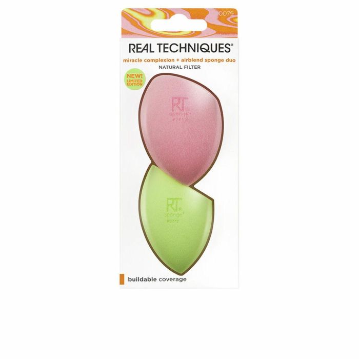 Real Techniques Miracle Complexion + Airblend Sponge Duo Limited Edition Real Techniques Miracle Complexion + Airblend Sponge Duo Limited Edition